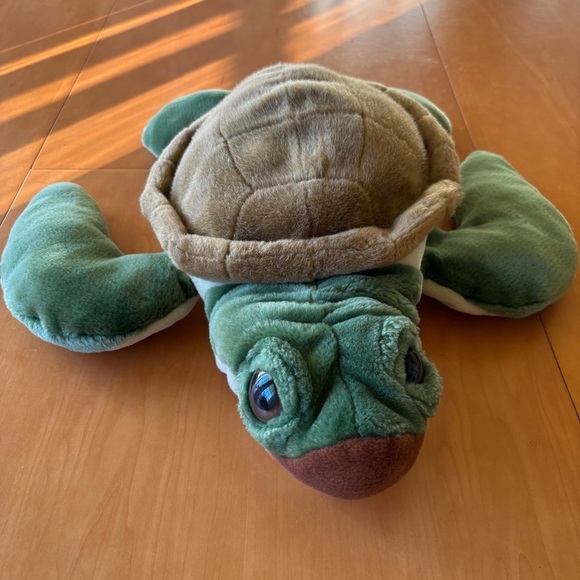 Wild Republican Brown Green Turtle Stuffed Puppet Plush Animal - Picture 1 of 9